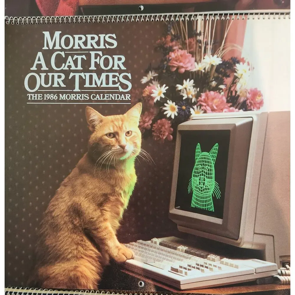 Vintage Morris the Cat Calendar Collection 1985-1990 Unused Lot of 6 Rare
